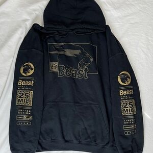 Men's Black and Gold 25 Mil Limited Edition Mr. Beast Hoodie